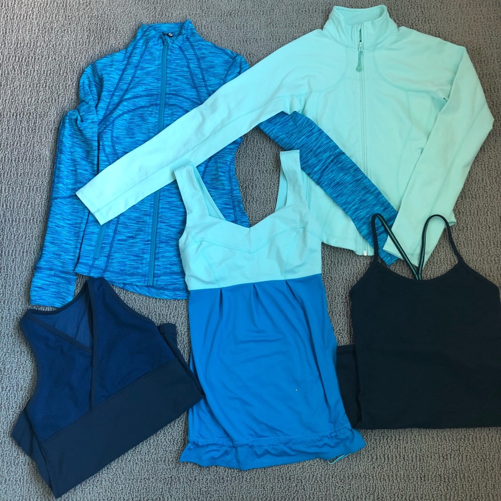 Lululemon Blue Workout Bundle - size 4-6